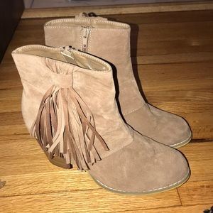 Vanity fringe booties